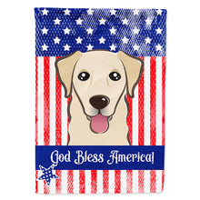 Load image into Gallery viewer, God Bless American Flag with Golden Retriever Flag Canvas House Size BB2182CHF