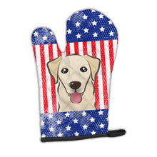 Load image into Gallery viewer, American Flag and Golden Retriever Oven Mitt BB2182OVMT