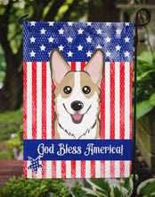 Load image into Gallery viewer, God Bless American Flag with Sable Corgi Garden Flag – Decorative Outdoor Yard Flag BB2183GF