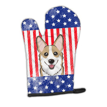 Load image into Gallery viewer, American Flag and Sable Corgi Oven Mitt BB2183OVMT