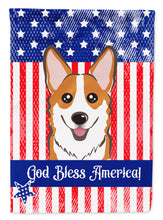 Load image into Gallery viewer, God Bless American Flag with Red Corgi Garden Flag – Decorative Outdoor Yard Flag BB2184GF