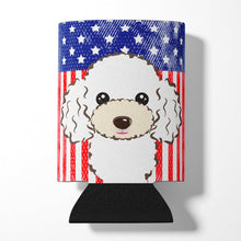 Load image into Gallery viewer, American Flag and White Poodle Can or Bottle Hugger BB2187CC