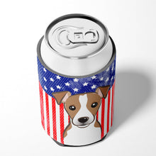 Load image into Gallery viewer, American Flag and Jack Russell Terrier Can or Bottle Hugger BB2190CC