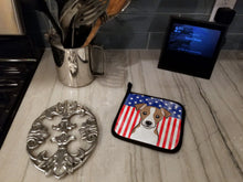 Load image into Gallery viewer, American Flag and Jack Russell Terrier Pot Holders - Set of 2 - Heat-Resistant Kitchen Essentials BB2190PTHD