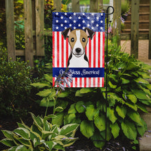 Load image into Gallery viewer, God Bless American Flag with Jack Russell Terrier Garden Flag – Decorative Outdoor Yard Flag BB2191GF