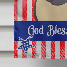Load image into Gallery viewer, God Bless American Flag with Fawn Pug Flag Canvas House Size BB2192CHF