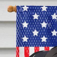 Load image into Gallery viewer, God Bless American Flag with Black Pug Flag Canvas House Size BB2193CHF
