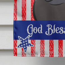 Load image into Gallery viewer, God Bless American Flag with Black Pug Flag Canvas House Size BB2193CHF