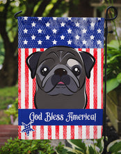 Load image into Gallery viewer, God Bless American Flag with Black Pug Garden Flag – Decorative Outdoor Yard Flag BB2193GF