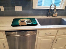 Load image into Gallery viewer, Halloween Scary Pug Brown Dish Drying Mat – Absorbent, Artistic Kitchen Essentials BB2195DDM