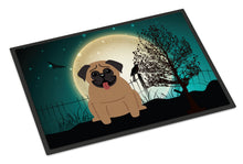Load image into Gallery viewer, Halloween Scary Pug Brown Doormat - 24x36 Decorative Floor Mat – Indoor/Outdoor Rug with Artistic Flair BB2195JMAT