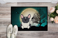 Load image into Gallery viewer, Halloween Scary French Bulldog Black White Doormat - 24x36 Decorative Floor Mat – Indoor/Outdoor Rug with Artistic Flair BB2202JMAT