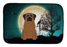 Load image into Gallery viewer, Halloween Scary Mastiff Brindle Dish Drying Mat – Absorbent, Artistic Kitchen Essentials BB2205DDM