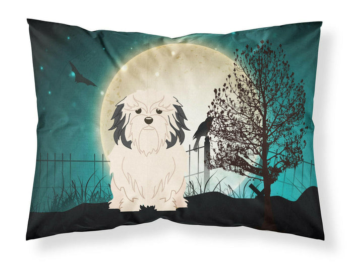 Halloween Scary Lowchen Fabric Standard Pillowcase – Artistic Decorative Front, White Back BB2209PILLOWCASE