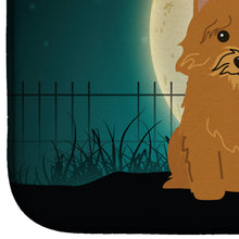 Load image into Gallery viewer, Halloween Scary Norwich Terrier Dish Drying Mat – Absorbent, Artistic Kitchen Essentials BB2210DDM