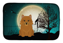 Load image into Gallery viewer, Halloween Scary Norwich Terrier Dish Drying Mat – Absorbent, Artistic Kitchen Essentials BB2210DDM