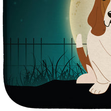 Load image into Gallery viewer, Halloween Scary Basset Hound Dish Drying Mat – Absorbent, Artistic Kitchen Essentials BB2211DDM