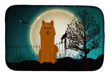 Load image into Gallery viewer, Halloween Scary Karelian Bear Dog Dish Drying Mat – Absorbent, Artistic Kitchen Essentials BB2212DDM