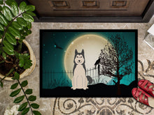 Load image into Gallery viewer, Halloween Scary West Siberian Laika Spitz Doormat - 24x36 Decorative Floor Mat – Indoor/Outdoor Rug with Artistic Flair BB2215JMAT