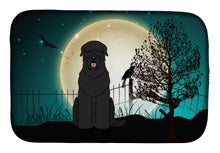 Load image into Gallery viewer, Halloween Scary Black Russian Terrier Dish Drying Mat – Absorbent, Artistic Kitchen Essentials BB2216DDM