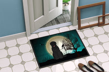 Load image into Gallery viewer, Halloween Scary Black Russian Terrier Doormat - 24x36 Decorative Floor Mat – Indoor/Outdoor Rug with Artistic Flair BB2216JMAT