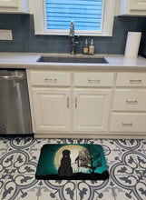 Load image into Gallery viewer, Halloween Scary Black Russian Terrier Machine Washable Memory Foam Mat BB2216RUG