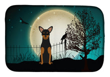 Load image into Gallery viewer, Halloween Scary Manchester Terrier Dish Drying Mat – Absorbent, Artistic Kitchen Essentials BB2218DDM
