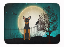Load image into Gallery viewer, Halloween Scary Manchester Terrier Machine Washable Memory Foam Mat BB2218RUG