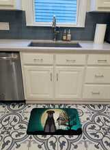 Load image into Gallery viewer, Halloween Scary Standard Schnauzer Black Machine Washable Memory Foam Mat BB2222RUG