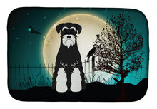 Load image into Gallery viewer, Halloween Scary Standard Schnauzer Salt and Pepper Dish Drying Mat – Absorbent, Artistic Kitchen Essentials BB2223DDM