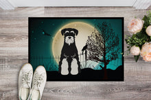 Load image into Gallery viewer, Halloween Scary Standard Schnauzer Salt and Pepper Doormat - 24x36 Decorative Floor Mat – Indoor/Outdoor Rug with Artistic Flair BB2223JMAT