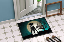 Load image into Gallery viewer, Halloween Scary Standard Schnauzer Salt and Pepper Doormat - 24x36 Decorative Floor Mat – Indoor/Outdoor Rug with Artistic Flair BB2223JMAT