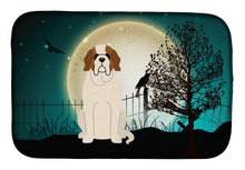 Load image into Gallery viewer, Halloween Scary Saint Bernard Dish Drying Mat – Absorbent, Artistic Kitchen Essentials BB2225DDM