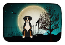 Load image into Gallery viewer, Halloween Scary Greater Swiss Mountain Dog Dish Drying Mat – Absorbent, Artistic Kitchen Essentials BB2227DDM