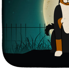 Load image into Gallery viewer, Halloween Scary Appenzeller Sennenhund Dish Drying Mat – Absorbent, Artistic Kitchen Essentials BB2233DDM