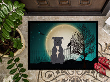 Load image into Gallery viewer, Halloween Scary Staffordshire Bull Terrier Blue Doormat - 24x36 Decorative Floor Mat – Indoor/Outdoor Rug with Artistic Flair BB2236JMAT