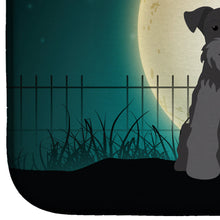 Load image into Gallery viewer, Halloween Scary Miniature Schanuzer Black Dish Drying Mat – Absorbent, Artistic Kitchen Essentials BB2241DDM