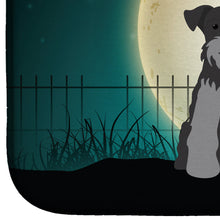 Load image into Gallery viewer, Halloween Scary Miniature Schanuzer Black Silver Dish Drying Mat – Absorbent, Artistic Kitchen Essentials BB2242DDM