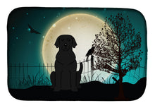 Load image into Gallery viewer, Halloween Scary Black Labrador Dish Drying Mat – Absorbent, Artistic Kitchen Essentials BB2247DDM
