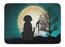 Load image into Gallery viewer, Halloween Scary Black Labrador Machine Washable Memory Foam Mat BB2247RUG