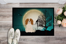 Load image into Gallery viewer, Halloween Scary Cavalier Spaniel Doormat - 24x36 Decorative Floor Mat – Indoor/Outdoor Rug with Artistic Flair BB2248JMAT