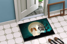 Load image into Gallery viewer, Halloween Scary Cavalier Spaniel Doormat - 24x36 Decorative Floor Mat – Indoor/Outdoor Rug with Artistic Flair BB2248JMAT