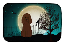 Load image into Gallery viewer, Halloween Scary Irish Water Spaniel Dish Drying Mat – Absorbent, Artistic Kitchen Essentials BB2253DDM
