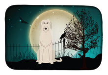 Load image into Gallery viewer, Halloween Scary Irish Wolfhound Dish Drying Mat – Absorbent, Artistic Kitchen Essentials BB2255DDM
