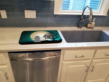 Load image into Gallery viewer, Halloween Scary Poodle Silver Dish Drying Mat – Absorbent, Artistic Kitchen Essentials BB2258DDM