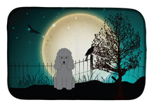 Load image into Gallery viewer, Halloween Scary Poodle Silver Dish Drying Mat – Absorbent, Artistic Kitchen Essentials BB2258DDM