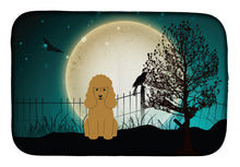 Load image into Gallery viewer, Halloween Scary Poodle Tan Dish Drying Mat – Absorbent, Artistic Kitchen Essentials BB2259DDM