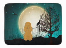 Load image into Gallery viewer, Halloween Scary Poodle Tan Machine Washable Memory Foam Mat BB2259RUG