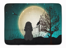 Load image into Gallery viewer, Halloween Scary Poodle Black Machine Washable Memory Foam Mat BB2261RUG
