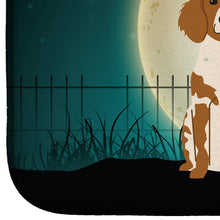 Load image into Gallery viewer, Halloween Scary Brittany Spaniel Dish Drying Mat – Absorbent, Artistic Kitchen Essentials BB2262DDM